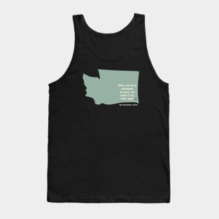 Pickleball Washington State Sport Saying Tank Top